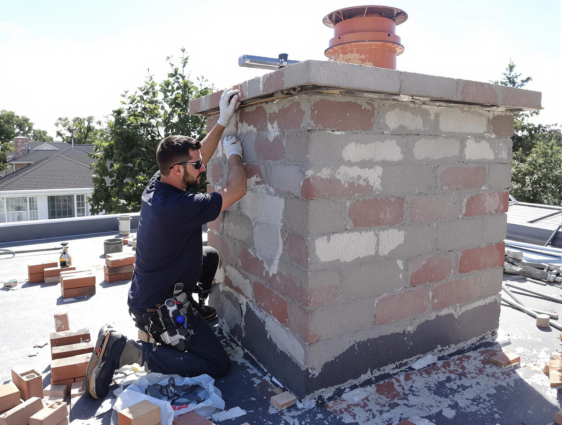 Advanced chimney repair process by Argo Chimney Sweep in Argo, AL
