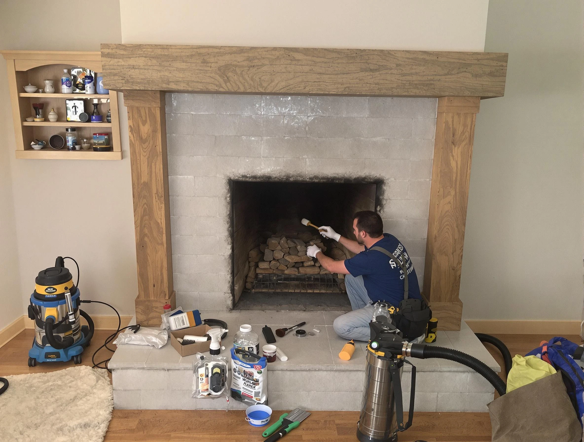 Detailed creosote removal process by Argo Chimney Sweep in Argo, AL
